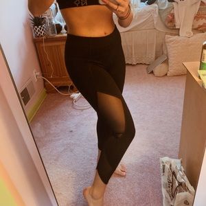 Black Mesh Athleta Legging